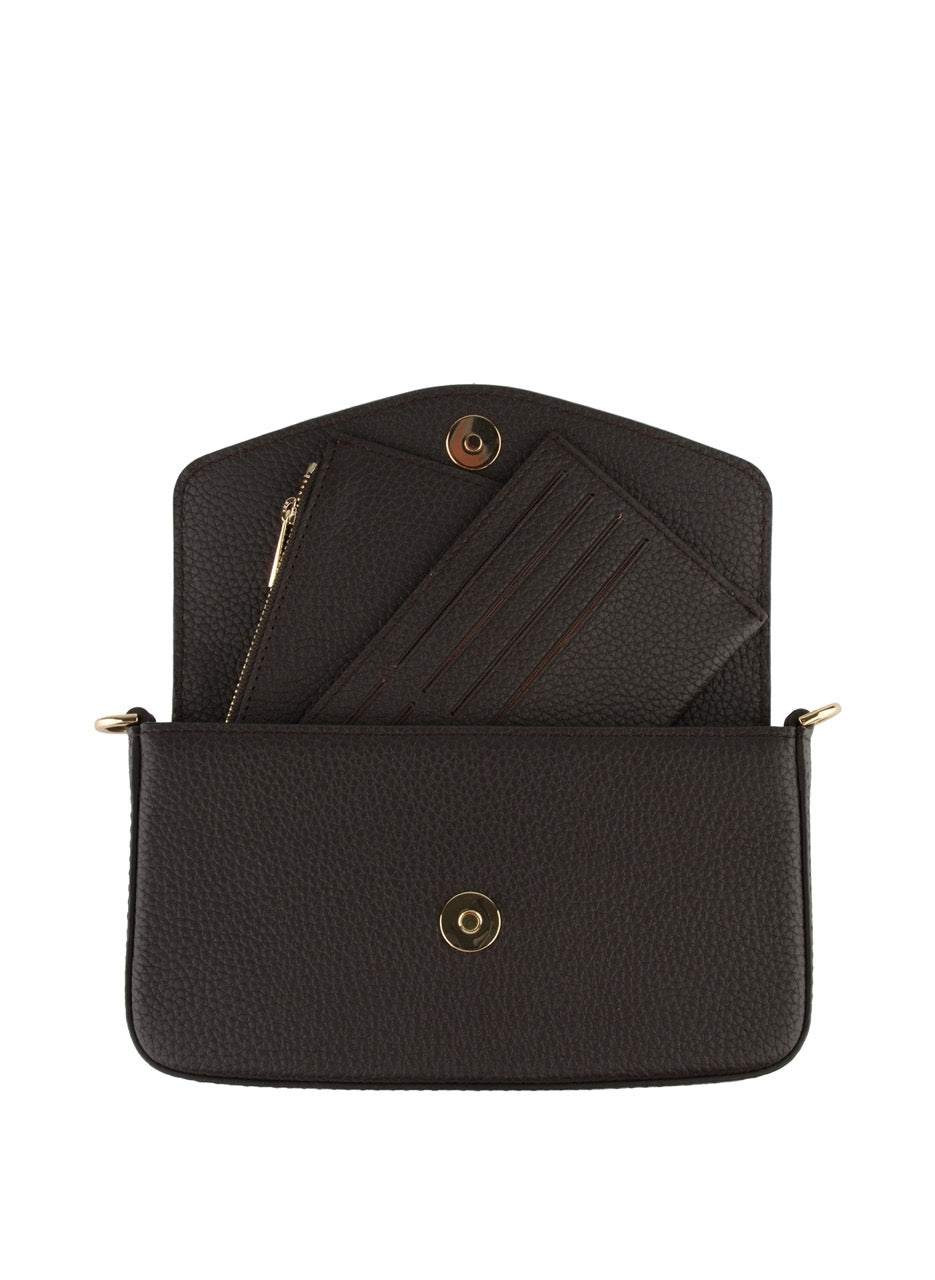 Black clutch bag