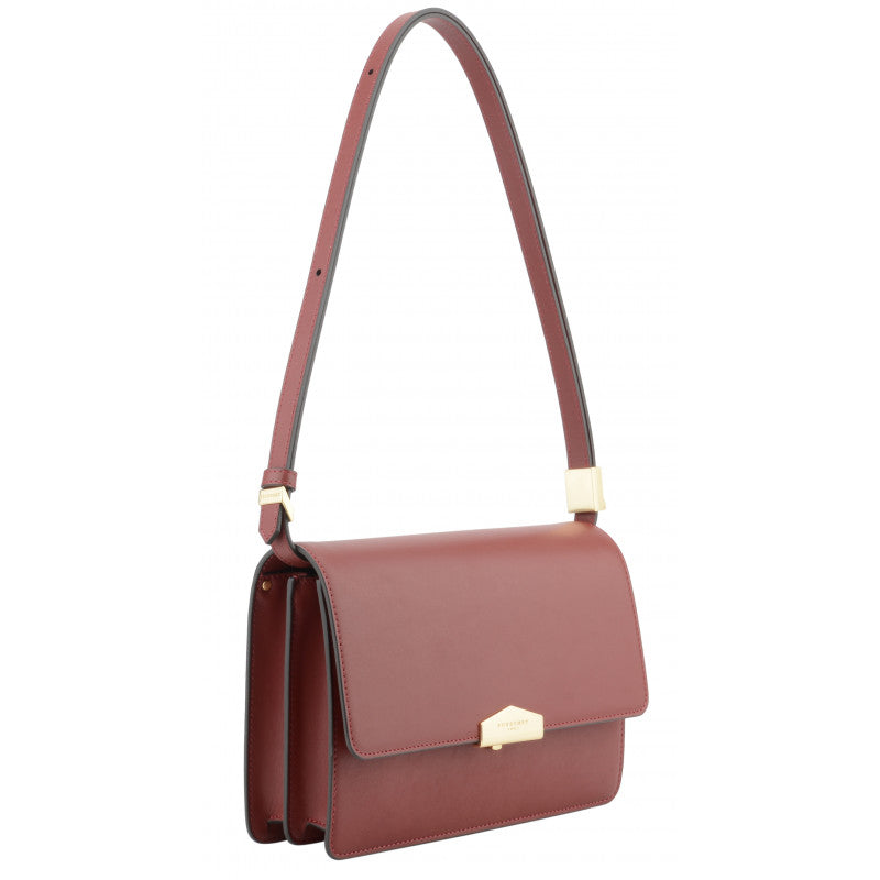 Large burgundy shoulder bag