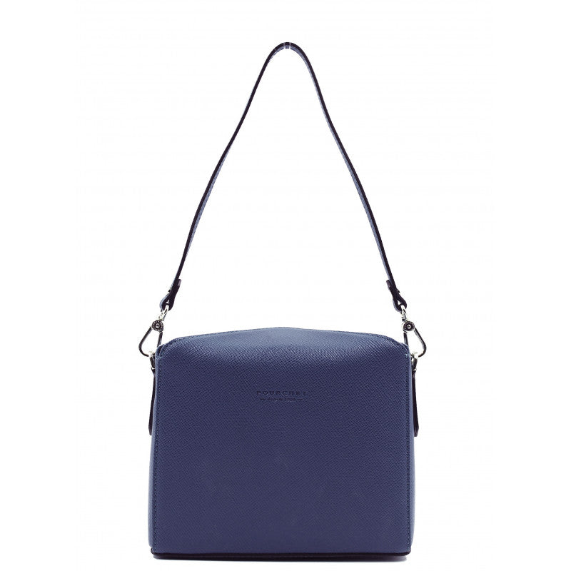 Navy canvas shoulder bag