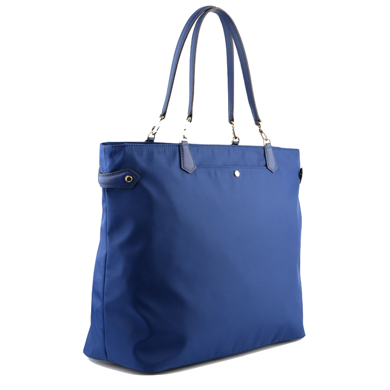 Large blue shoulder bag