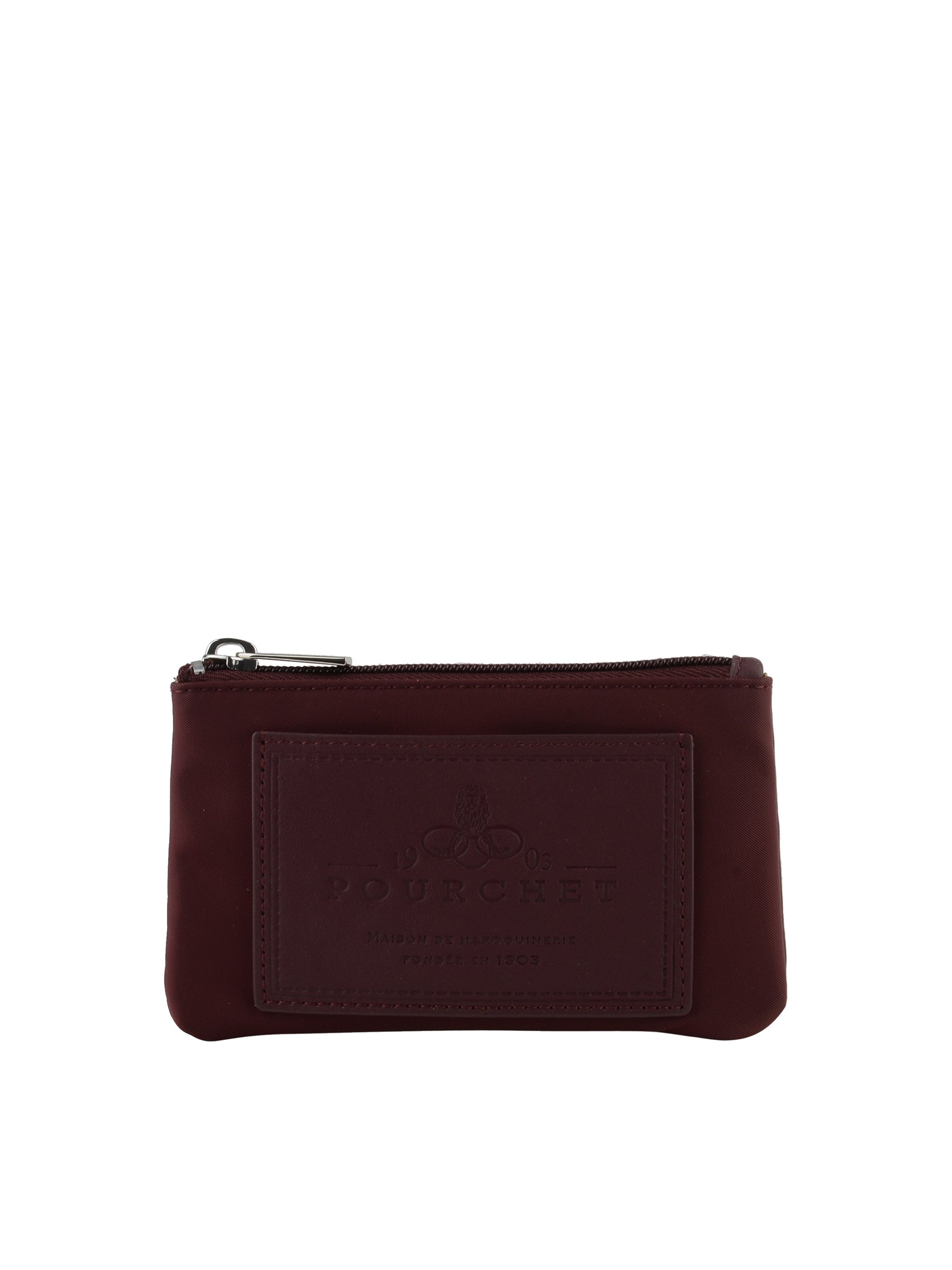 Small burgundy purse