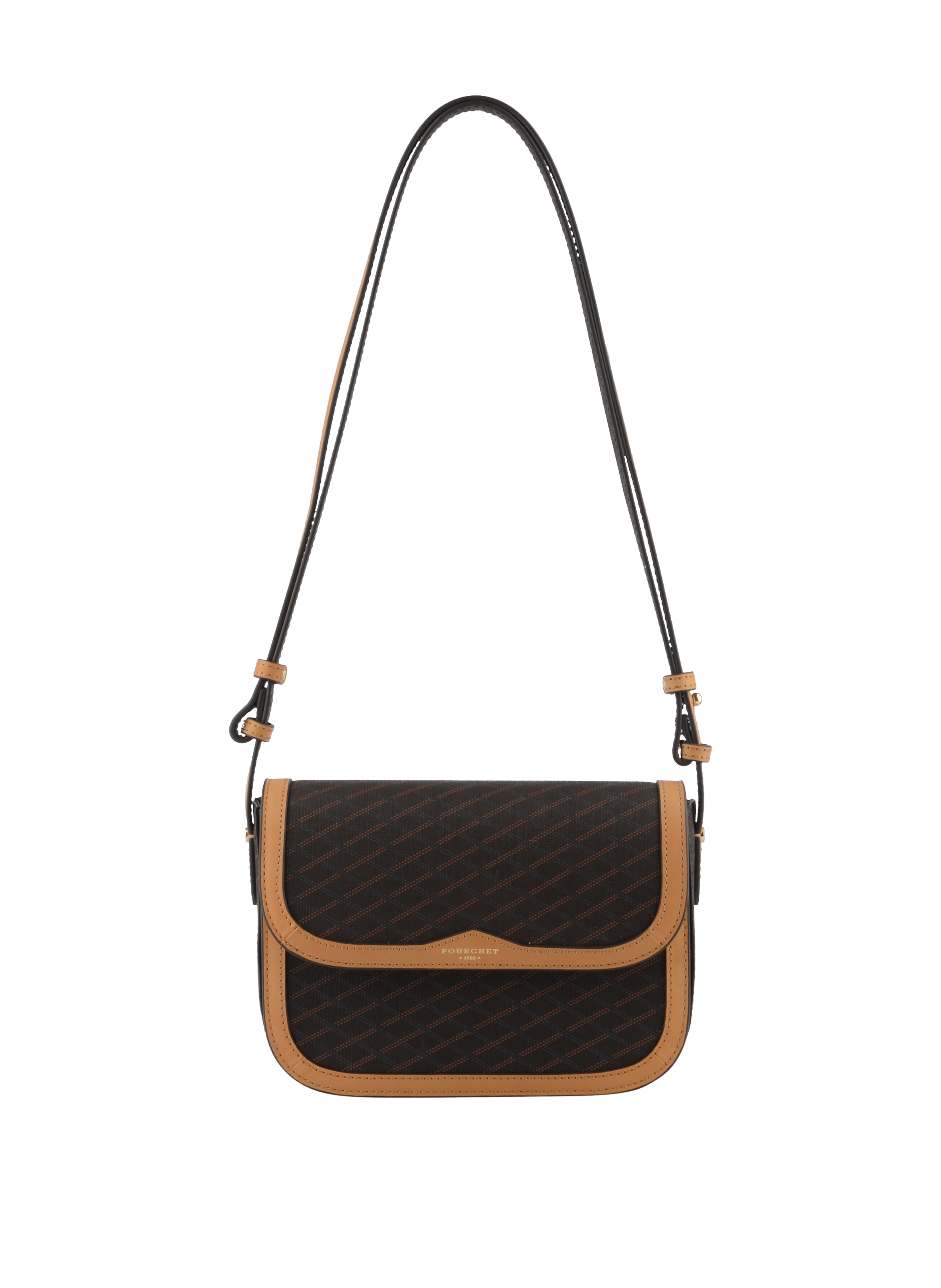 Waves - Petit sac à rabat marron