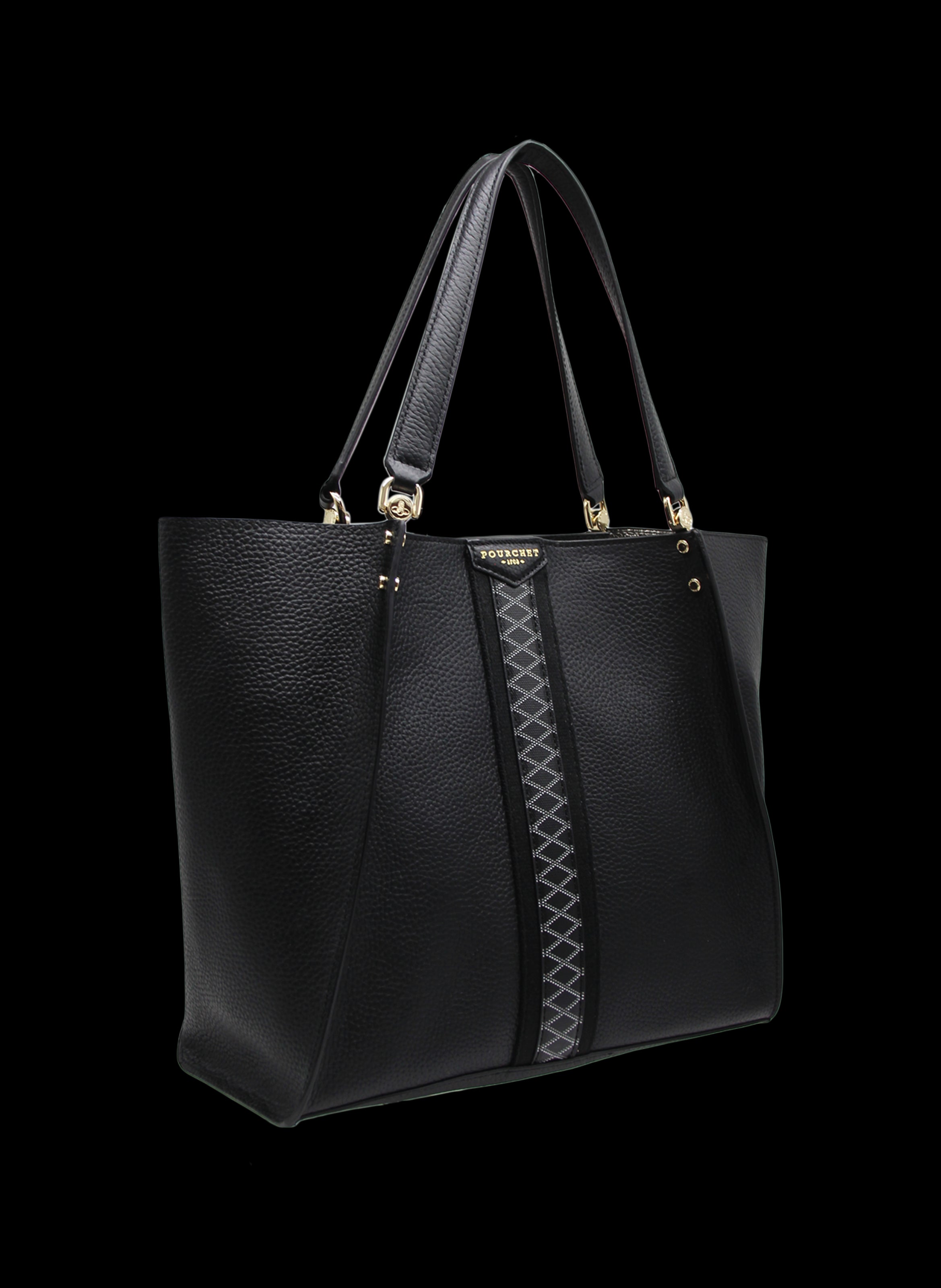 Grand cabas Hebdo Madison noir